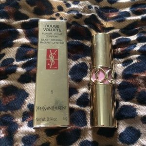 YSL Rouge Volupte lipstick in 1 Nude Beige